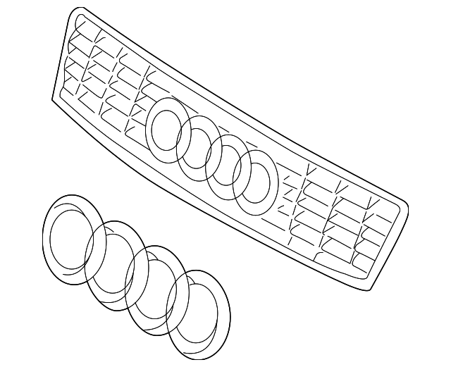 8E0-853-651-G-5PV Деталь GRILLE