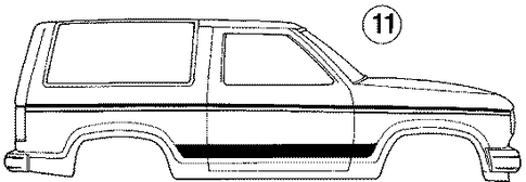 Bronco II STRIPE TAPE 5