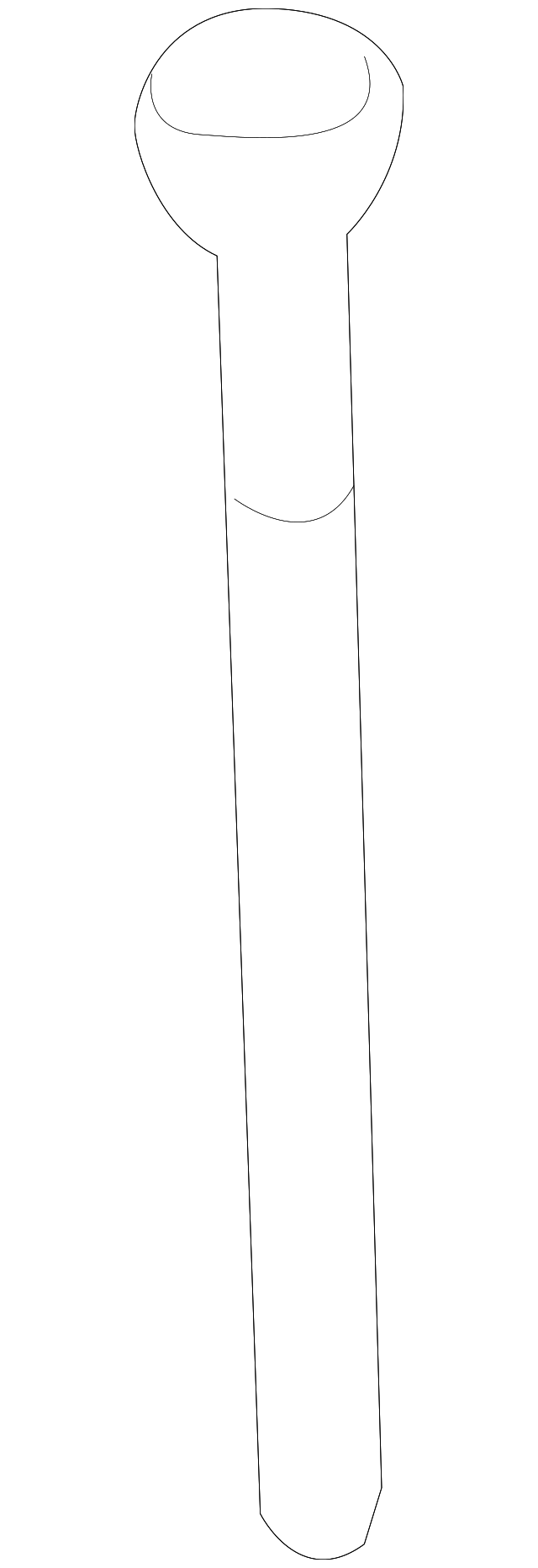 14030534 LOWER HINGE STOP, RIGHT