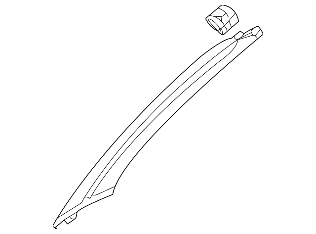 MR790143 Деталь PILLAR TRIM, RIGHT