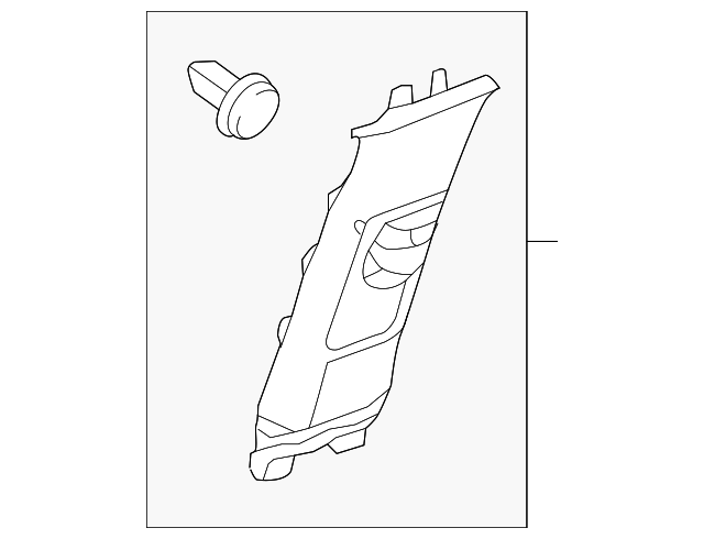 84111-TX4-A02ZA Деталь GARNISH ASSY., R. CENTER PILLAR (UPPER) 