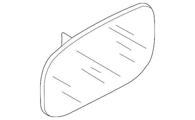 8K0-857-536-G Деталь MIRROR GLASS, RIGHT