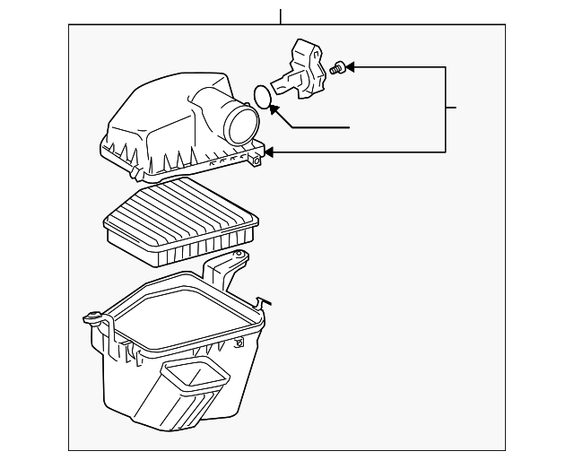17700-50280 Деталь AIR CLEANER ASSY