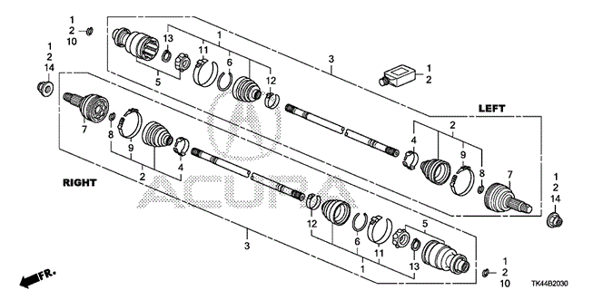 TL REAR DRIVESHAFT