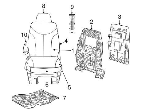 Routan FRONT SEAT COMPONENTS