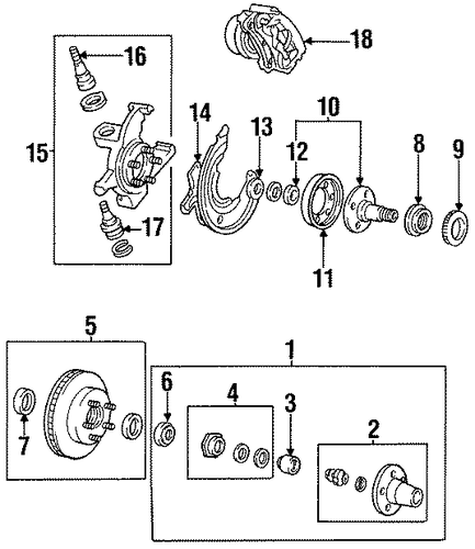 Navajo FRONT BRAKES