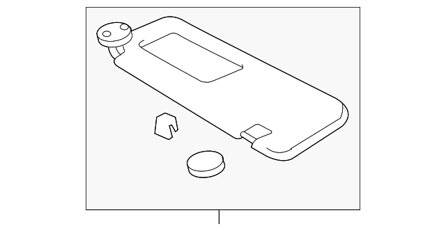 74310-52730-B0 Деталь SUNVISOR, RIGHT