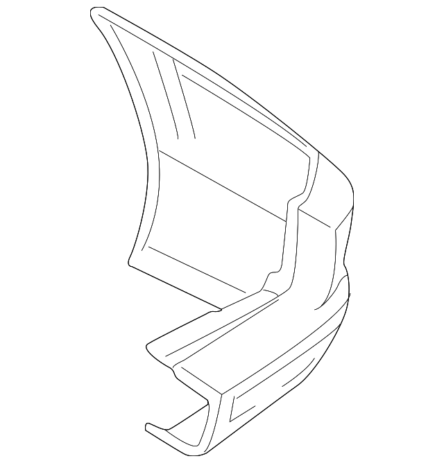 MR508178 Деталь CORNER COVER, RIGHT