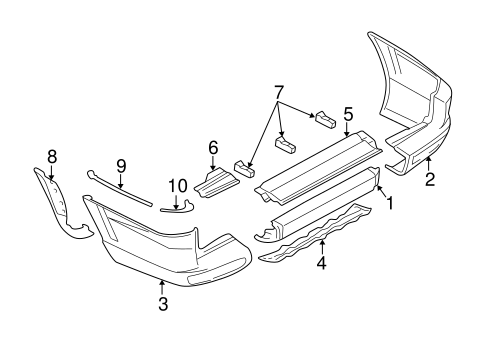Montero BUMPER & COMPONENTS - REAR