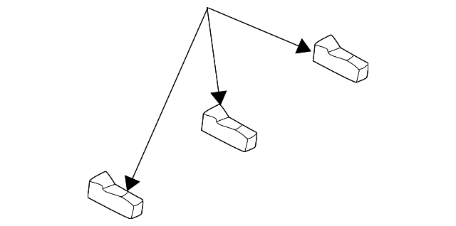 MR492197 Деталь CENTER BRACKET, RIGHT