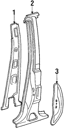 Tercel CENTER PILLAR