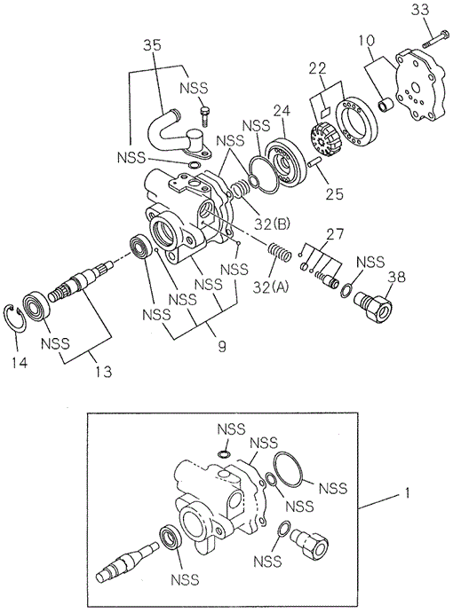 SLX P.S. OIL PUMP