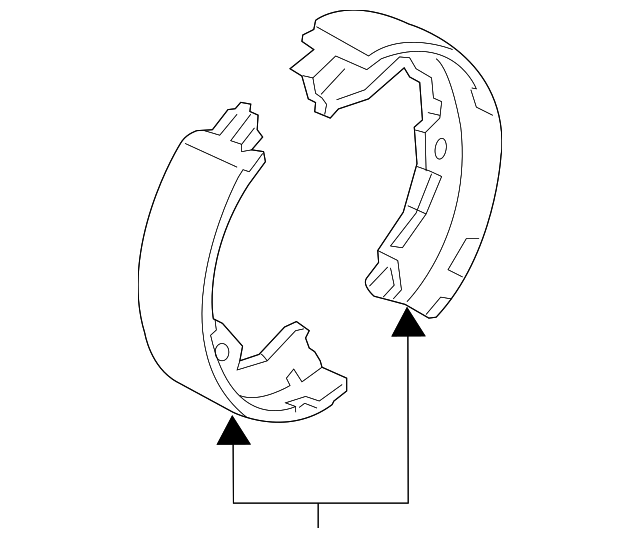 8C3Z-2648-A PARK BRAKE SHOES