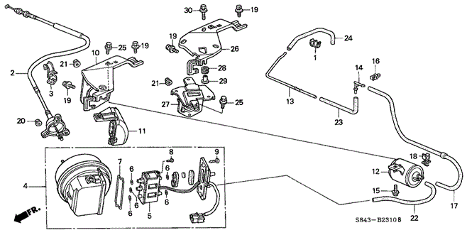 CHASSIS/AUTO CRUISE (1) for 2001 Honda ACCORD SEDAN #1