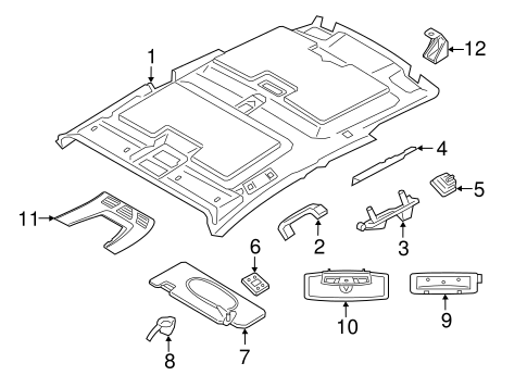 i3 INTERIOR TRIM - ROOF