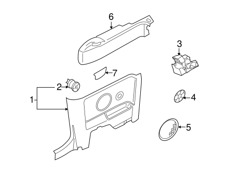 Beetle INTERIOR TRIM - QUARTER PANELS