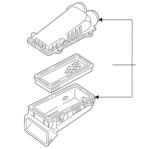 F5UZ9600A Деталь AIR CLEANER ASSY