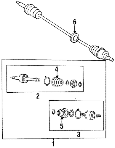 Sephia AXLE SHAFT & JOINTS