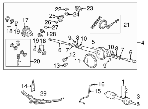 Durango FRONT AXLE & CARRIER