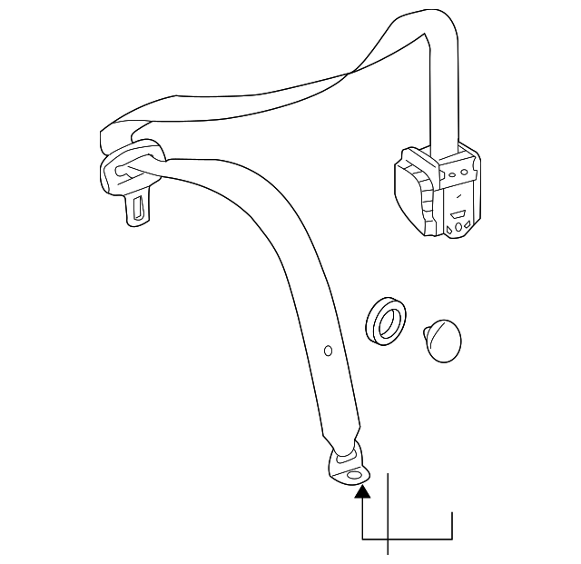204-860-29-86-8P19 Деталь OUTER BELT ASSY, RIGHT