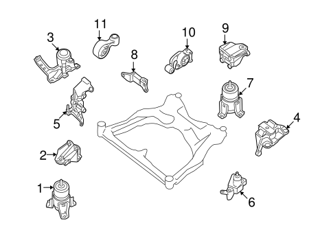 Altima ENGINE & TRANS MOUNTING 2