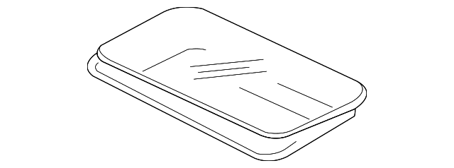5850A028 Деталь SUNROOF GLASS
