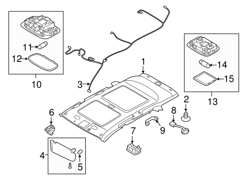 Sorento INTERIOR TRIM - ROOF 2