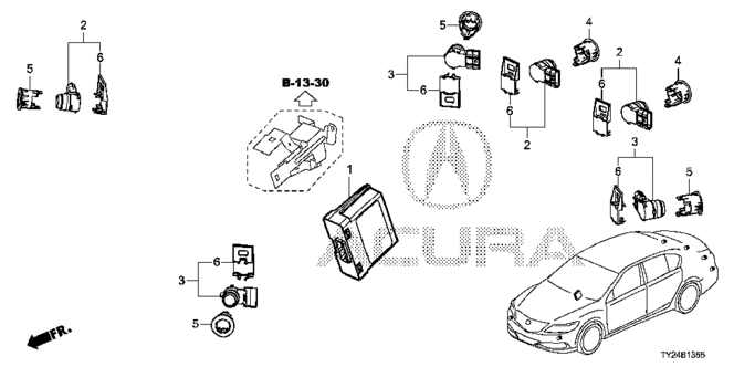 ELECTRICAL / EXHAUST / HEATER / FUEL/PARKING SENSOR for 2014 Acura RLX #1