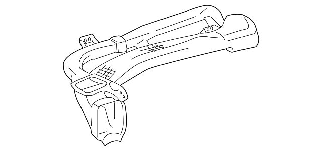 55084-12150 Деталь HEATER DUCT, LEFT
