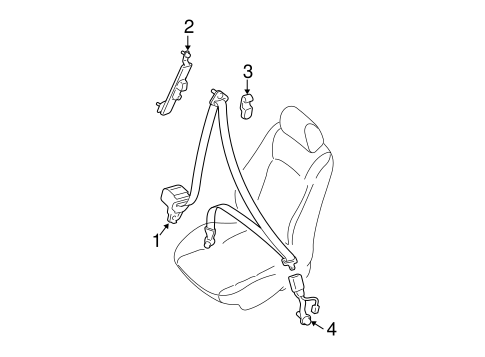 5 FRONT SEAT BELTS