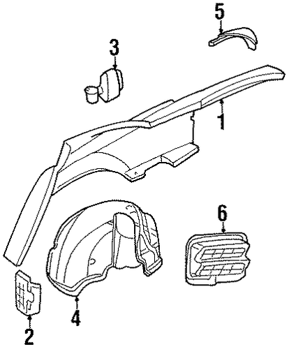 LHS QUARTER PANEL & COMPONENTS