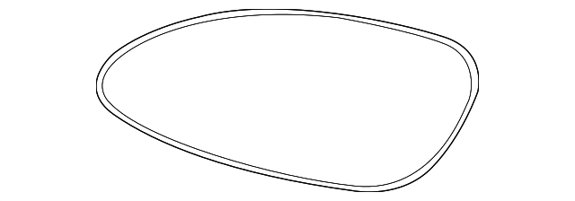 51-16-7-112-588 Деталь MIRROR GLASS, RIGHT