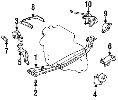 200SX ENGINE & TRANS MOUNTING 2