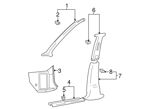 Accent INTERIOR TRIM - PILLARS 2