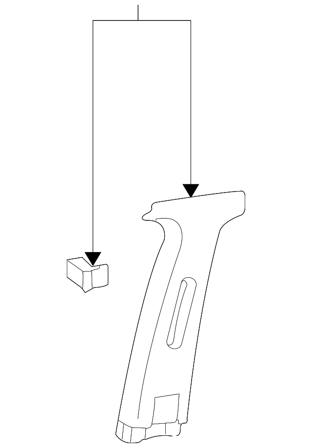 85830-25100-LT Деталь CENTER PLR TRIM, LEFT