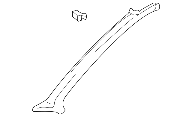 85820-25100-LT Деталь WINDSHIELD PILLAR TRIM, RIGHT