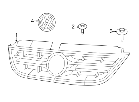 Routan GRILLE & COMPONENTS