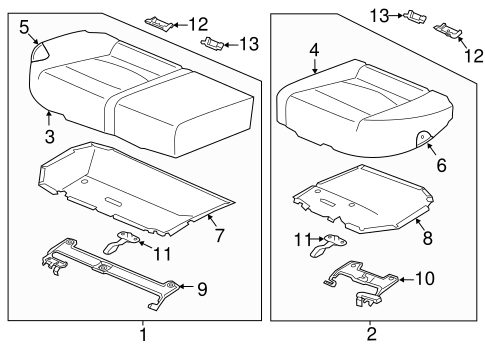 Forte REAR SEAT COMPONENTS 4