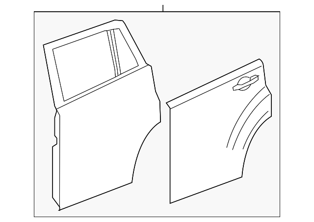 68079389AC Деталь DOOR SHELL, LEFT