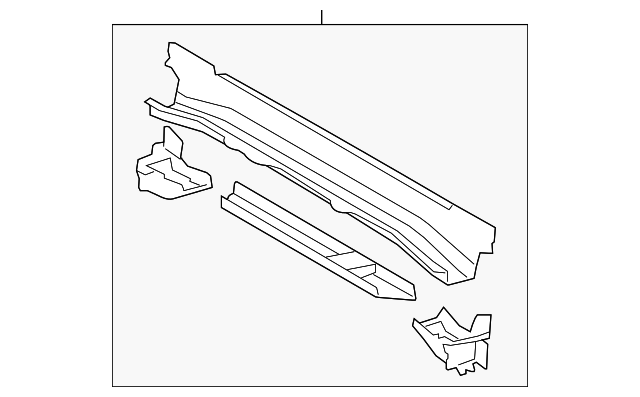 57606-0C040 Деталь REAR CROSSMEMBER