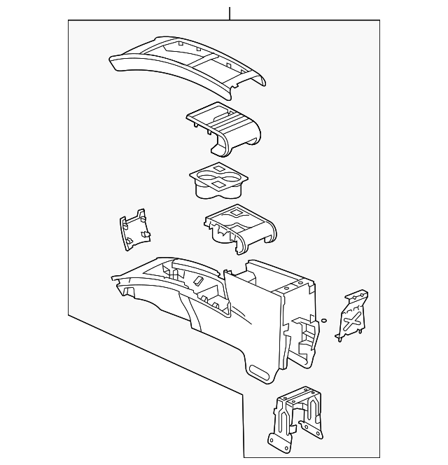 89046334 Деталь CONSOLE ASSY