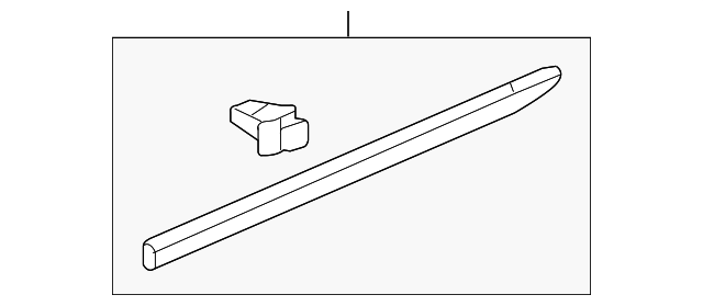 75323-SJA-A01ZE Деталь MOLDING, L. RR. DOOR CENTER *NH658P* (CA