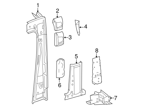 Sprinter 3500 CENTER PILLAR