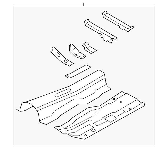 41127350134 FRONT FLOOR PAN, RIGHT