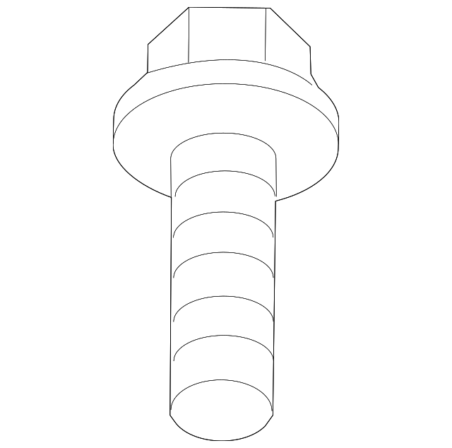 W705201S301 Деталь BUMPER BRACKET MOUNT BOLT, RIGHT