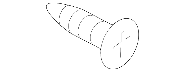 W7055589S Деталь BUMPER FILLER RIVET, RIGHT