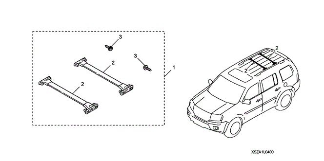 ACCESSORIES/CROSSBARS for 2010 Honda PILOT #1