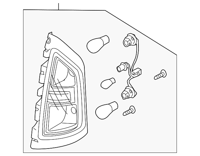 92410-2K000 Деталь TAIL LAMP ASSY, LEFT