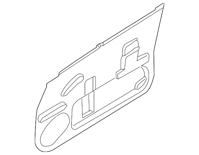 80860ZV50A Деталь WATER DEFLECTOR, RIGHT