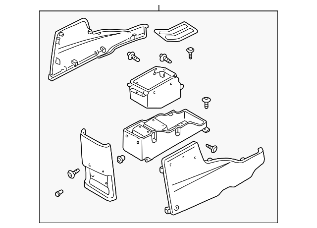 3L8Z78045A36CAC Деталь CONSOLE ASSY